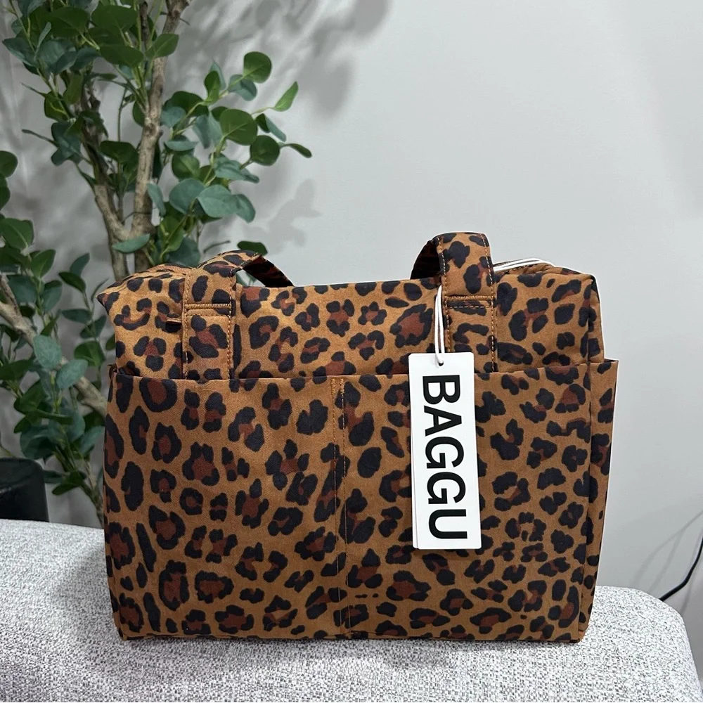 Baggu Everyday Cloud Bag Leopard - Picture 1 of 5